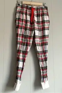 Old Navy White Plaid Jogger PJ Lounge Pants S