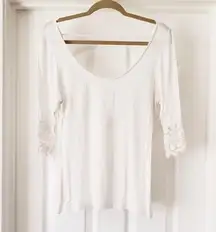 White Backless Top