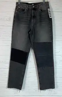 BDG Patch Slim Straight Denim Jeans Womens 30 Black