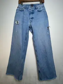 BDG Urban OutftterWomen’s Vintage Wide Leg High Rise Distress Y2K Jeans Size 28