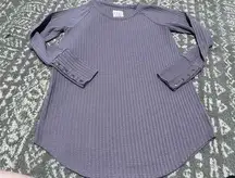 Chaser  lavender waffle knit longsleeve top small