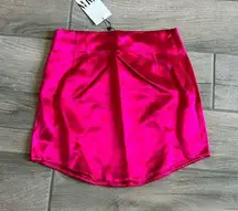 ZARA  shiny pink skirt