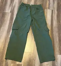Wilo Anthropologie The Label Sage Green Parachute Cargo Pants