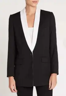 Equipment Femme Quincy Single Breasted Blazer True Black US 0 NWT