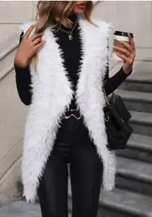 🌟 ME JANE Faux Fur Sherpa Bohemian style vest 🌟