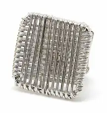 Amrita Singh Silver wire ring adjustable 7.5/8