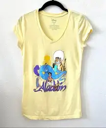 Disney  Aladdin Graphic Character V-Neck Tee Juniors Medium