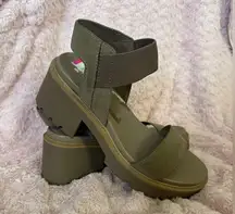 New Mia Sena Beige Neutral Women’s Chunky Platform Casual Comfy Sandal 9.5M