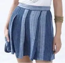 Ace & Jig pleated linen mini skirt