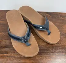 Vionic High Tide Navy Blue Sandal Size 10