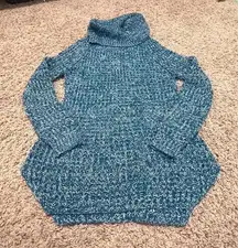 Women's RUE 21 Turtleneck Sweater Blue Stretch  Size Large