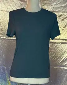 prAna FOUNDATION RIB T-SHIRT in Grey Blue Heather NWOT