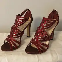 Red glitter Heels