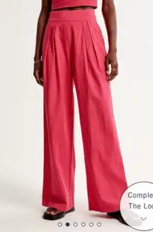Pull on Wide Leg Linen Pants