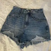 High Mom Denim Short