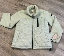 UGG Womens Koolaburra Jacket M Puffer Quilted Insulated Fleece
Full Zip Mint NWT