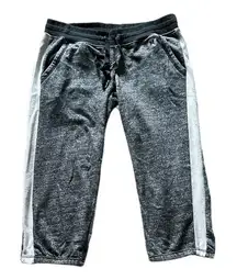 Women's Junior's HURLEY Capri Joggers Charcoal & Light Gray Size Med GUC #7228