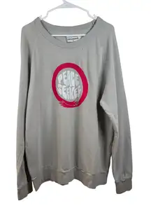 Seek Discomfort Peace Seeker Graphic Print Pullover Crewneck Sweatshirt‎