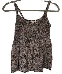 Urban Romantics Size Small Animal Print Bohemian Style Tank Top