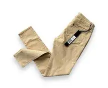 D-ID New York Beige Quilted Diamond Stitch Low Rise Skinny Denim Jeans 27 New