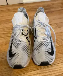 Nike 270 AirMax FlyKnit White and Black Athletic Shoes