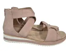 Life Stride Velocity 2.0 Pink Ankle Strap Zip Back Sneaker Sandals Sz 9