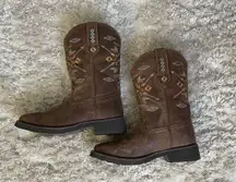 Brown Leather Cowboy Boots