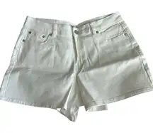 Juicy Couture White Denim Jean shorts, Size 10, 4” inseam, NWT
