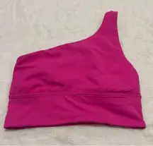 Pink one shoulder lululemon align sports bra
