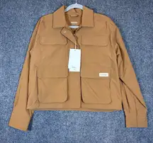 Halfdays Tan Nan Field Jacket Sz XS Women's Nylon Blend Lightweight UPF 50 $145