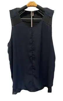 Scotch & Soda Sleeveless Navy Blue and Black Women‎ Top Size 4 Stardust Motel