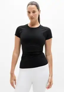 Limited Availability Athleta S Momentum Seamless 2.0 Tee Black Small Regular