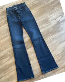7 For All Mankind Bootcut Slim Illusion Dark Wash Jeans Women Size 26