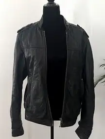 H&M faux leather jacket EUC