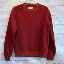 Everlane renew Sweater Womens XS ReNew Rust Orange Pullover Crewneck Fleece