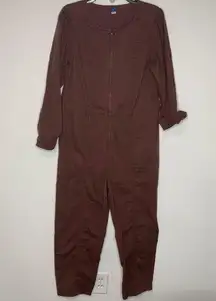 Vintage old navy crewneck jumpsuit brown size medium