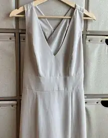 After six light grey maxi formal dress