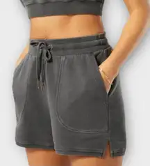 L*Space Women’s‎ XS Sideline Sweat Shorts Washed Black Casual Lounge Sporty New