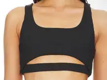 Brand New GIGI C X Revolve Women's Size Medium Black Andrea Bra Knit