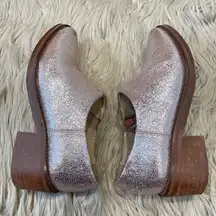 Miista metallic pink booties size 35 (US 5)