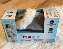 Slippers Gray Isotoner New In Box Memory Foam Womens 7.5 8