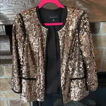 Talbots Gold Sequin Jacket