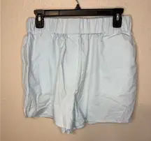 New NWT Daily Drills light blue poplin shorts size L