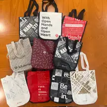 Lululemon Tote Bag Lot 10 Reusable Shopping Carry All Various Styles