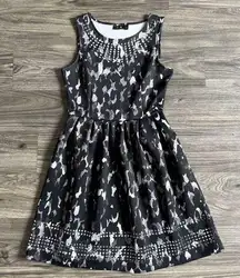 Apt 9 Sleeveless Fit And Flare Dress‎ Black With Pockets Size Small