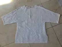 Tory Burch See Through Blouse/Tunic with Tank Sz S