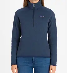 Patagonia Better Sweater Fleece 1/4 Zip Pullover Jacket Layer Blue Womens‎ Small