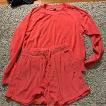 Old navy sweatshirt and shorts matching set size small