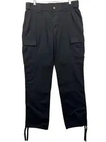 5.11  Tactical Womens TDU Pants Sz 10 Long Black Ripstop Polycotton Cargo