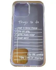 iPhone 13 Clear TO DO LIST Phone Case